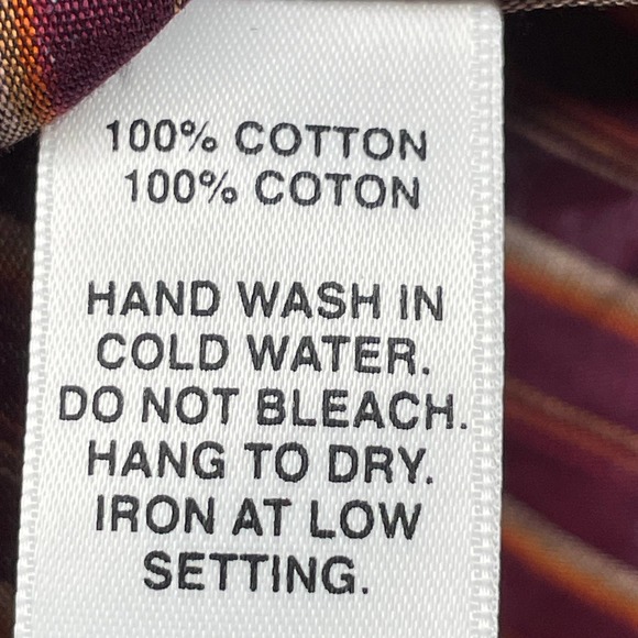 Saks Fifth Avenue Purple Long Sleeve Striped Paisley Trim Fit Shirt Mens Medium - Picture 4 of 6